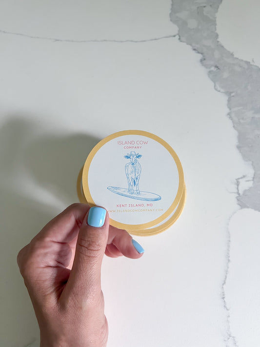 Island Cow Sticker